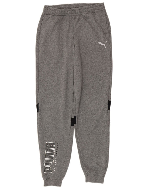 Calça de treino Puma Boys Graphic Joggers 15-16 anos cinza manchado