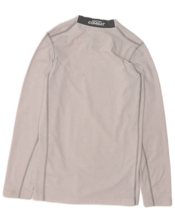 Top Nike Boys Dri Fit manga comprida 13-14 anos XL branco poliéster