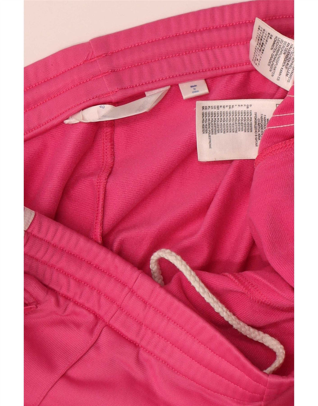 Calça de treino feminina Adidas EU 40 poliéster rosa médio