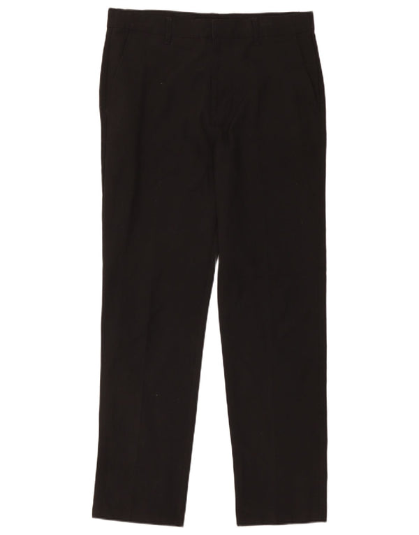 Calças de terno reto Marks & Spencer Boys 14-15 anos W34 L28 pretas