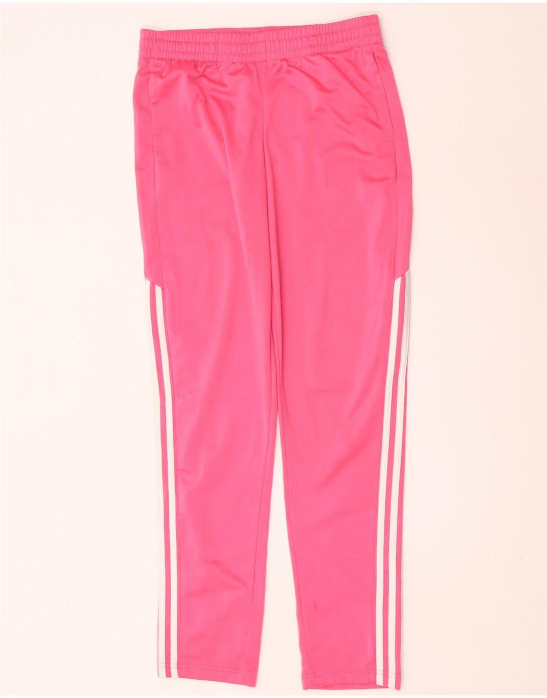 Calças de treino Adidas meninas 14-15 anos rosa poliéster