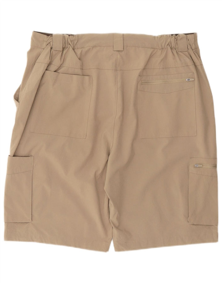 Shorts de carga masculino Mountain Warehouse W38 XL poliéster bege