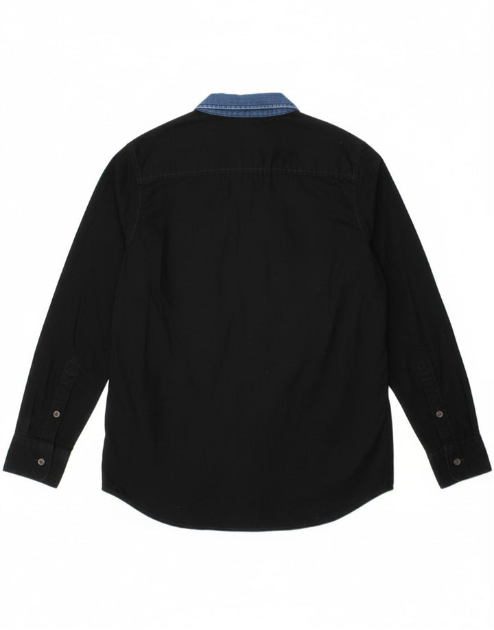 DIESEL Camisa Menino 9-10 Anos Algodão Preto