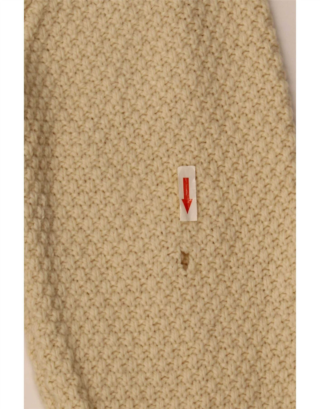 Suéter masculino Marks & Spencer com gola redonda, grande lã de cordeiro bege