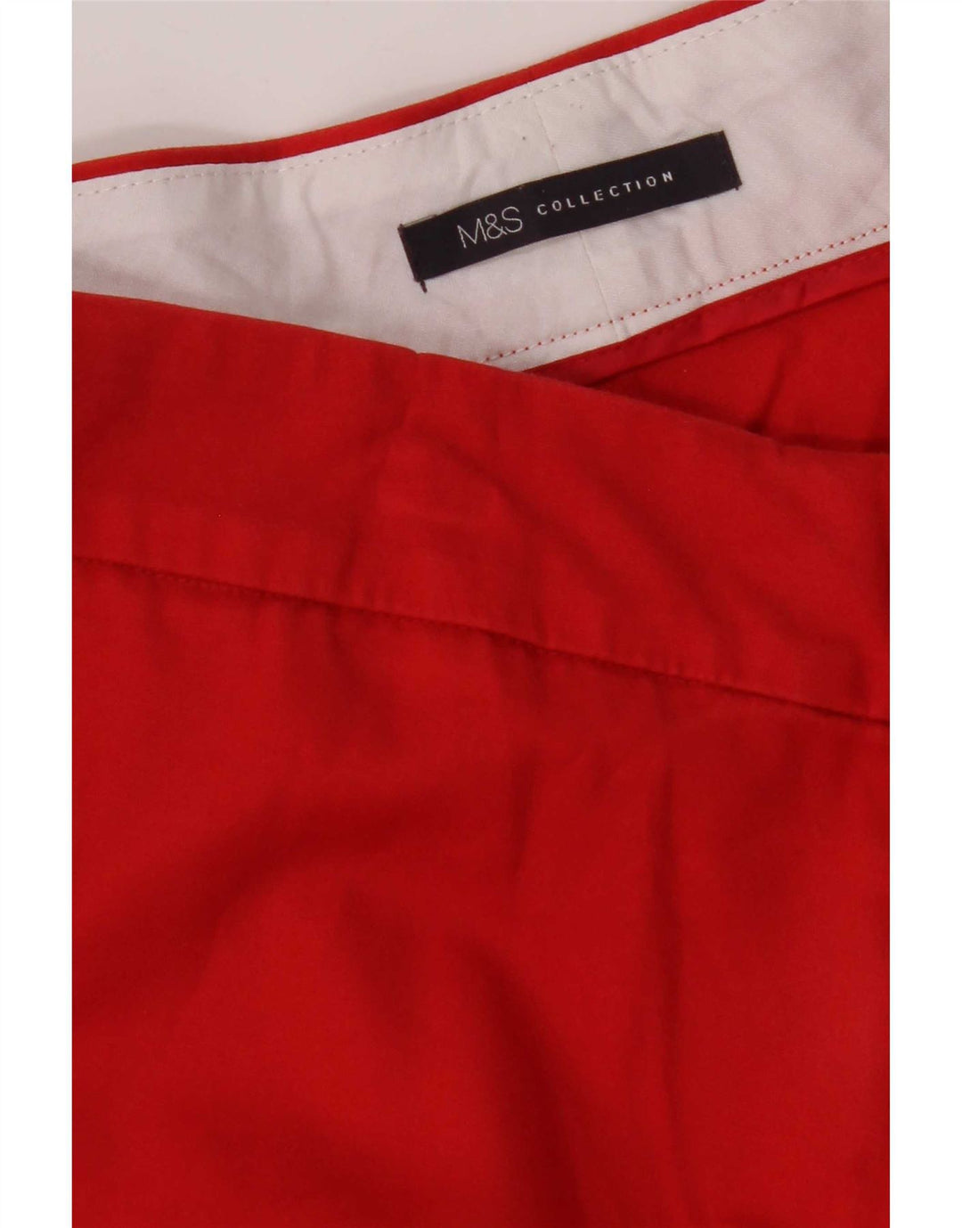 Calça capri reta feminina Marks & Spencer W34 L22 vermelha