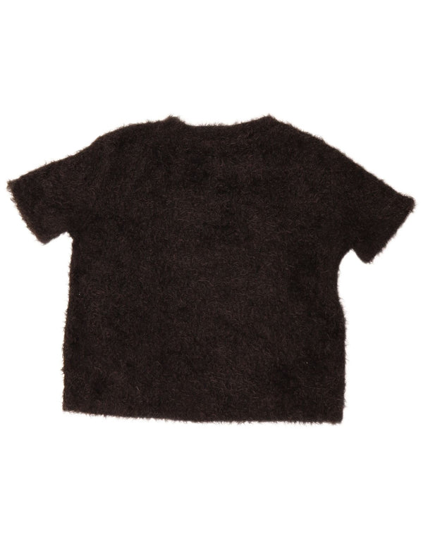 Blusa feminina Zara Top UK 14 poliéster preto médio