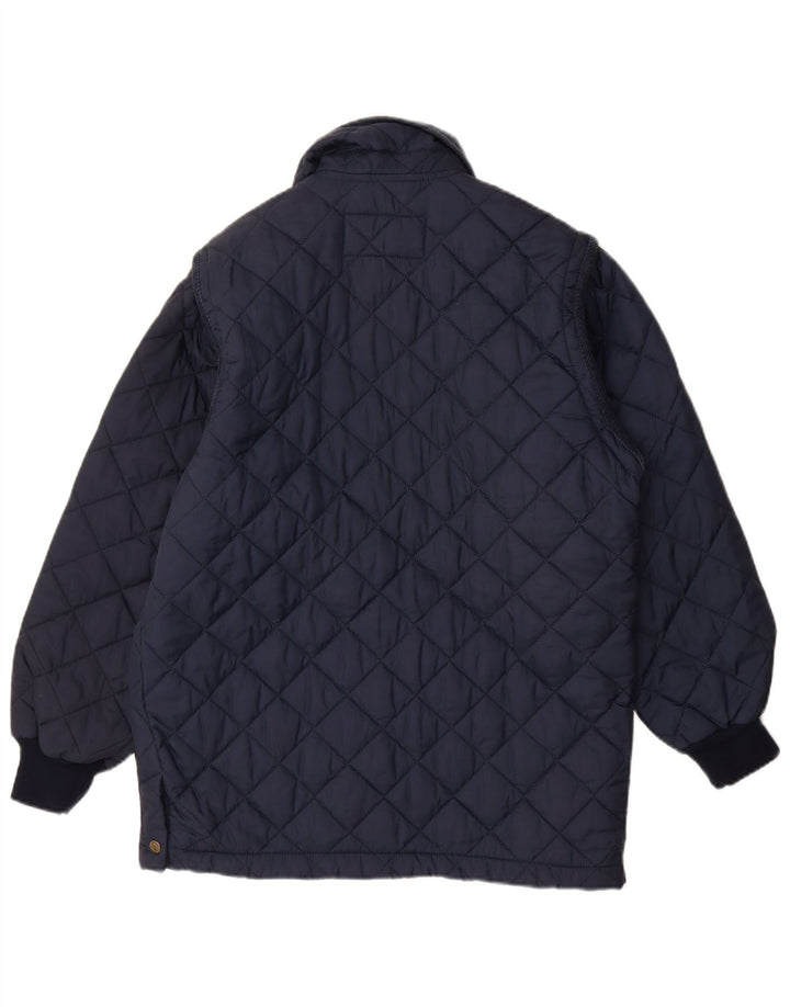 Jaqueta acolchoada masculina PROJETO EUROPEU UK 34 XS azul marinho