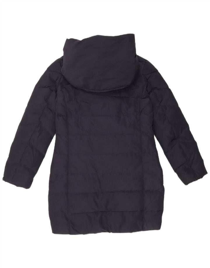 Casaco acolchoado com capuz para meninas Armani Junior 13-14 anos azul marinho poliéster