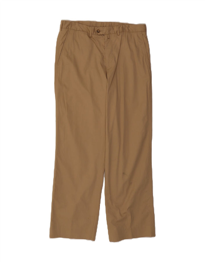 FACONNABLE Mens Straight Chino Trousers W33 L31 Beige Cotton Vintage Faconnable and Second-Hand Faconnable from Messina Hembry 