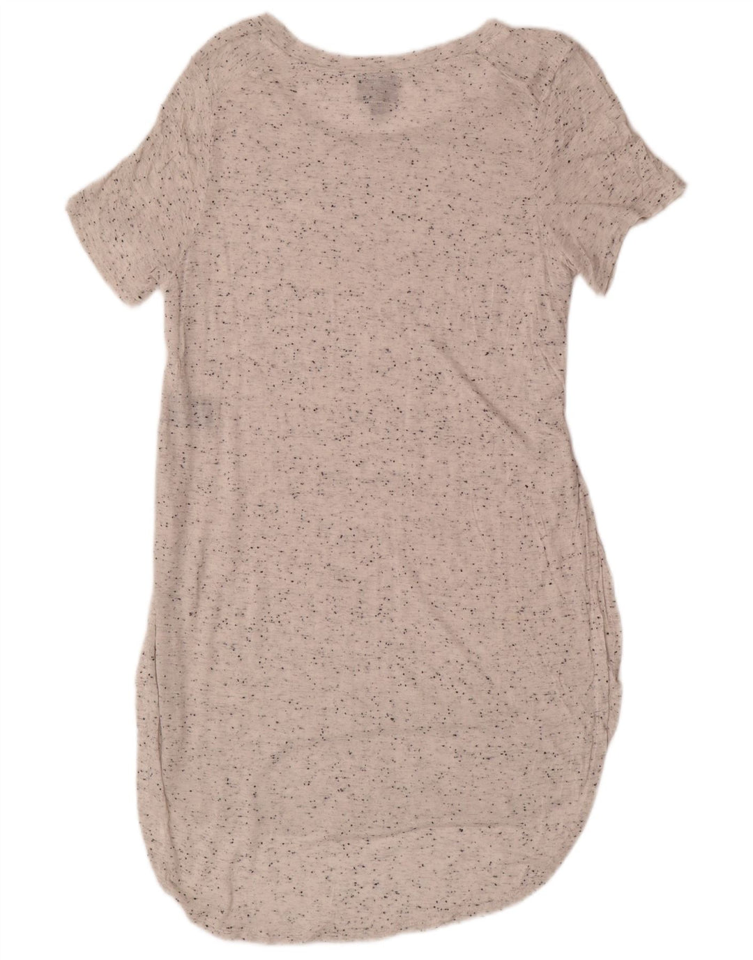 Vestido camiseta feminino MOSSIMO Reino Unido 12 rayon manchado branco médio