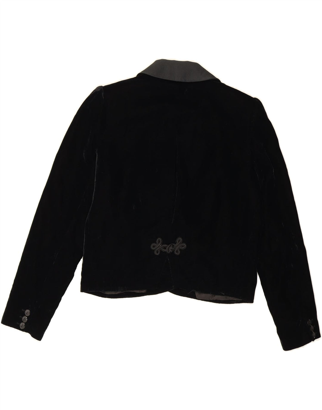 Jaqueta blazer feminina VALENTINO com peito duplo IT 42 médio preto