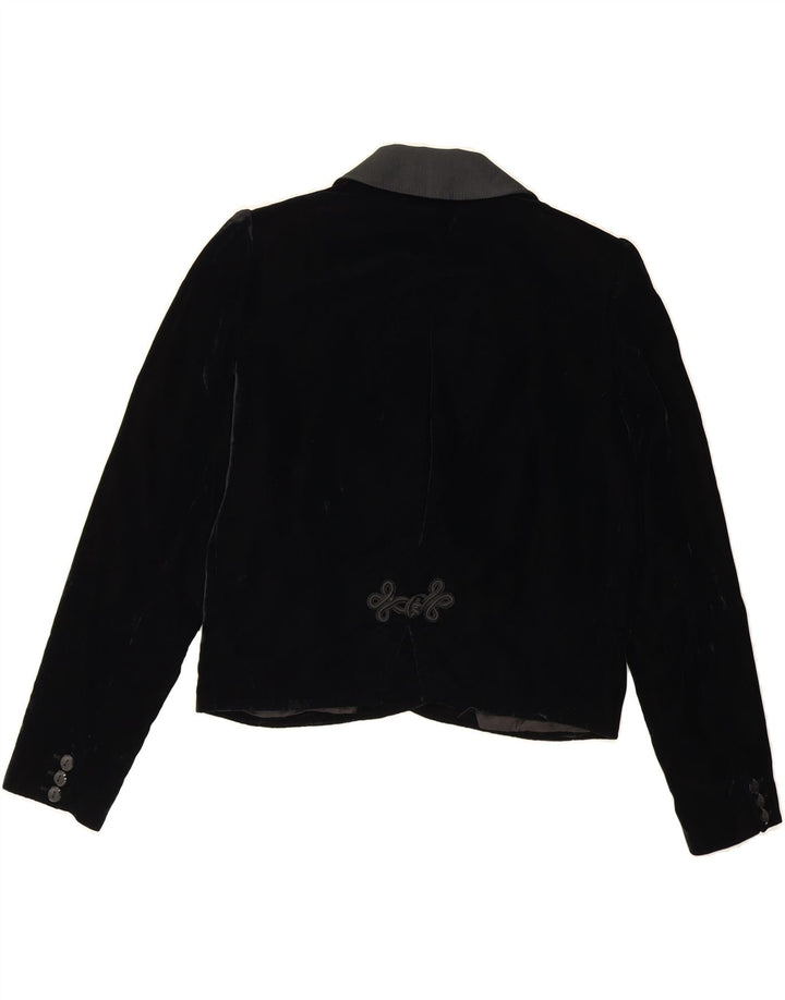 Jaqueta blazer feminina VALENTINO com peito duplo IT 42 médio preto