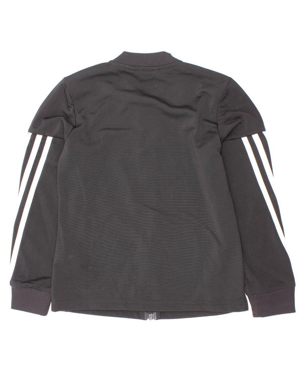 Jaqueta Adidas Meninas Treino Top 7-8 Anos Preto Risca de Giz Poliéster