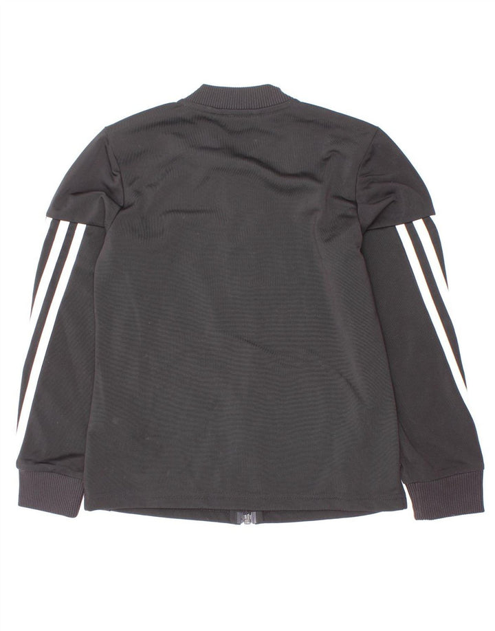 Jaqueta Adidas Meninas Treino Top 7-8 Anos Preto Risca de Giz Poliéster