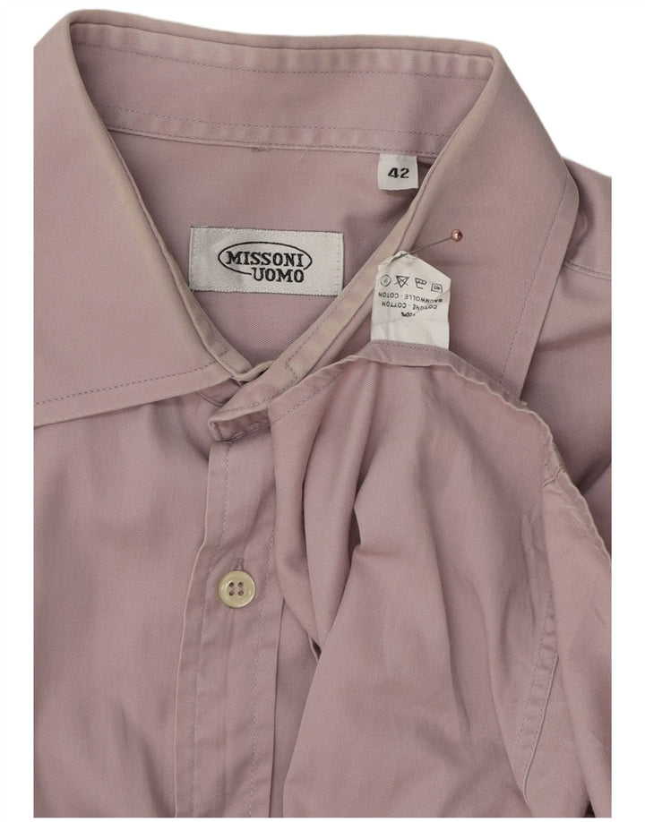 Camisa masculina Missoni tamanho 42 grande algodão roxo