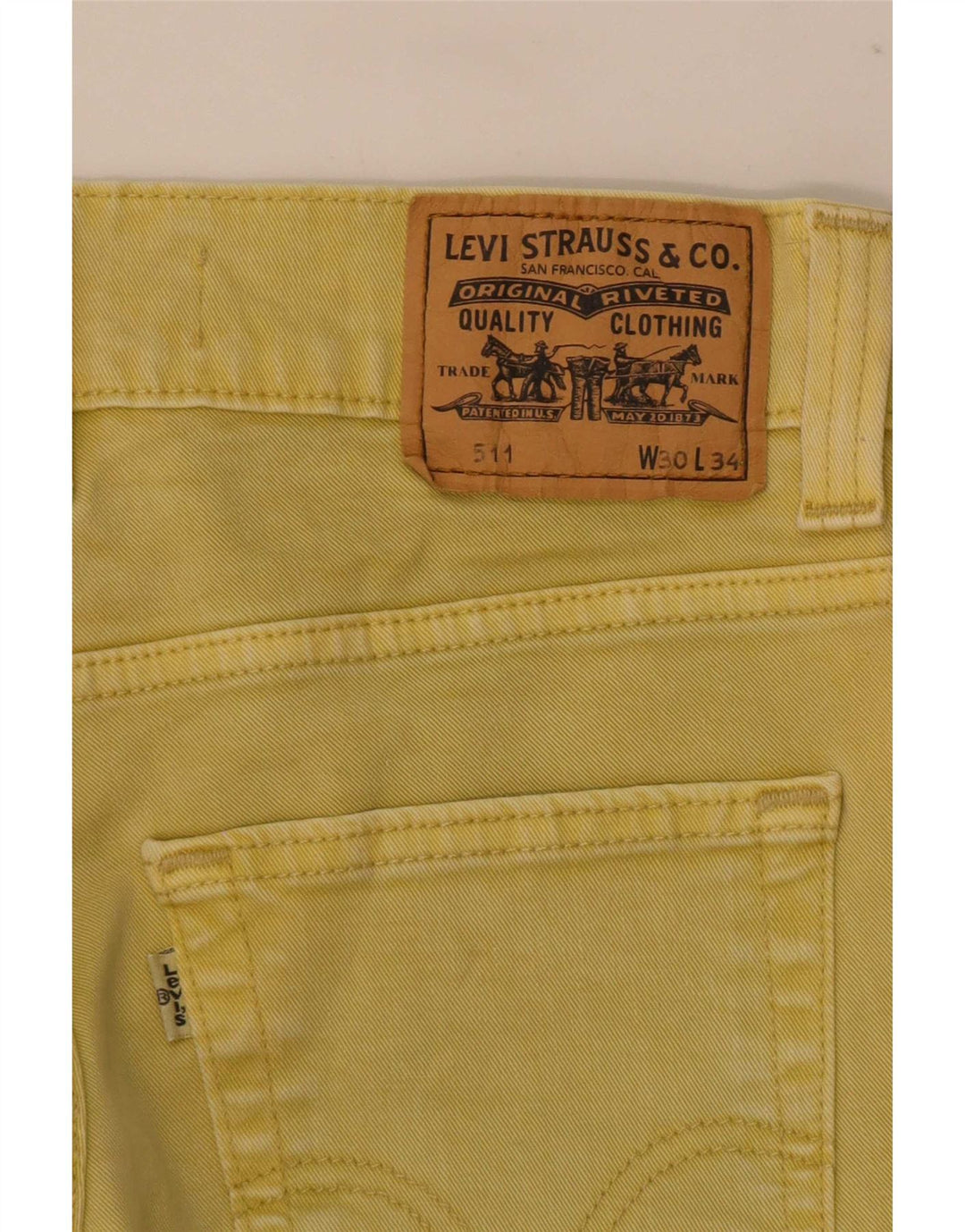 Jeans Levis 511 Slim Masculino W30 L34 Amarelo