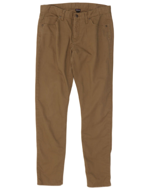 Calça feminina casual Patagonia US 12 grande W34 L32 bege