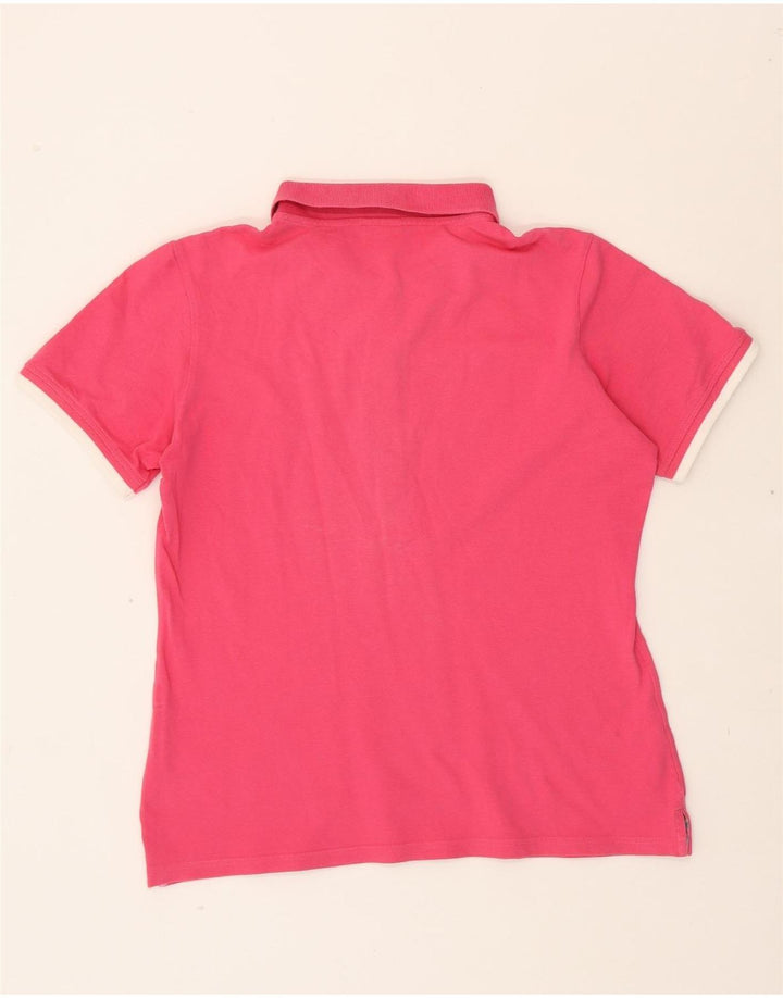 CHAMPION Womens Polo Shirt UK 16 Large Pink Cotton Vintage Champion and Second-Hand Champion from Messina Hembry 