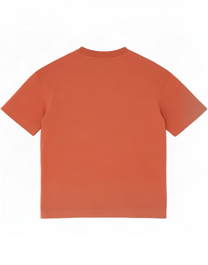 Camiseta masculina Zara Top médio algodão laranja