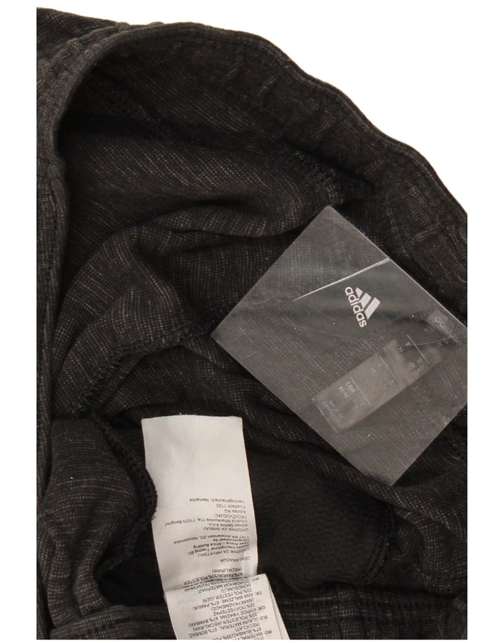 Calças de treino masculinas ADIDAS joggers cinza médio algodão manchado