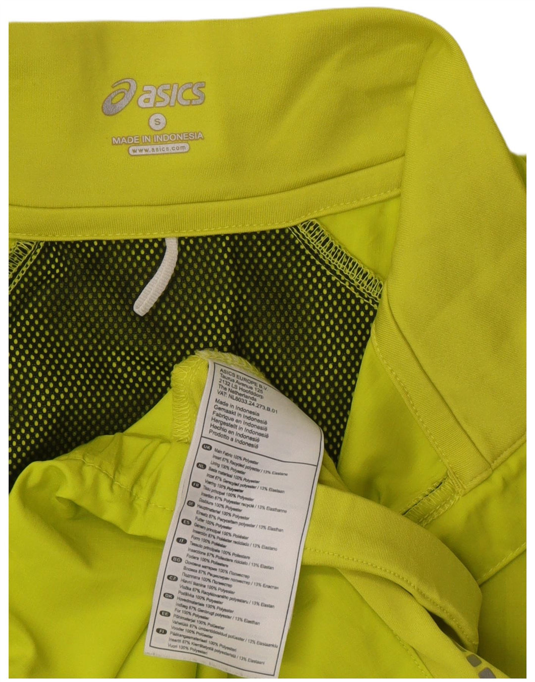 Jaqueta Asics Masculina Treino Top Pequeno Poliéster Verde