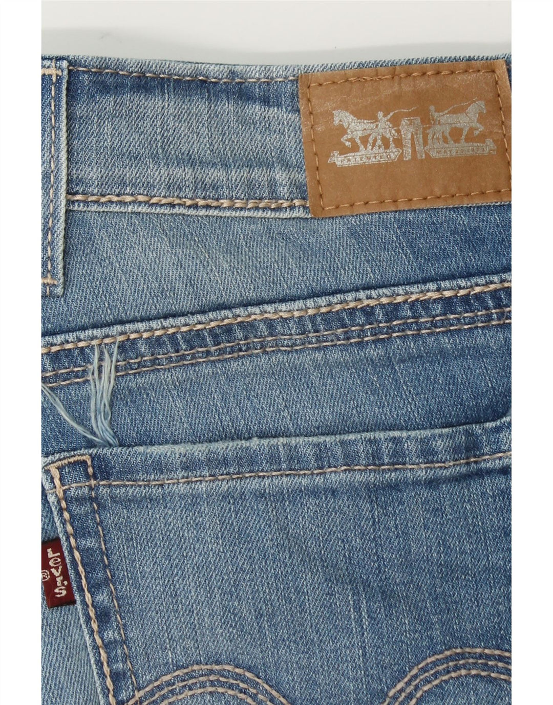 LEVI'S Womens Bermuda Denim Shorts US 10 Large W30 Blue Cotton Vintage Levi's and Second-Hand Levi's from Messina Hembry 