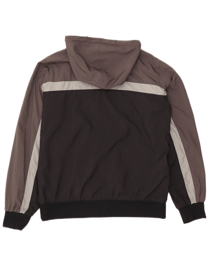 Jaqueta masculina Nike reversível com capuz UK 38/40 cinza médio Houndstooth