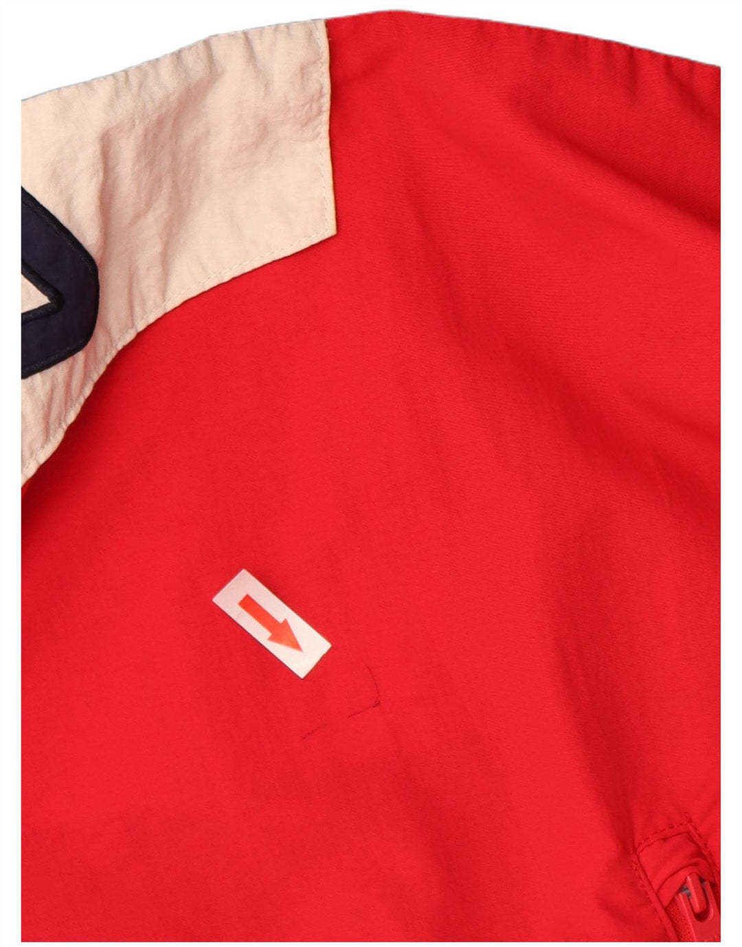 Jaqueta Anorak masculina com capuz gráfico FILA Reino Unido 40 grande bloco colorido azul marinho