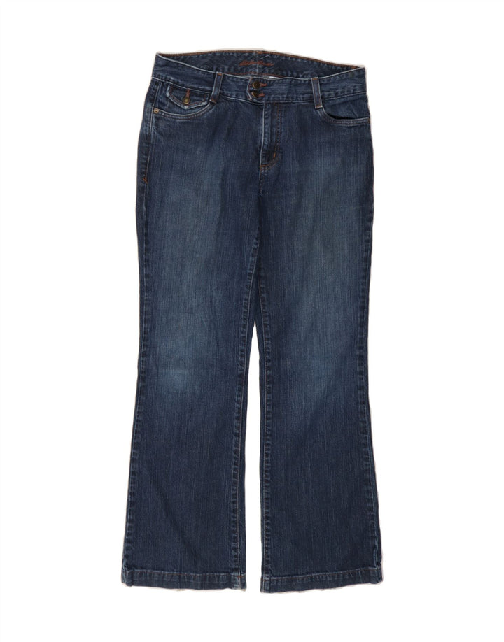 EDDIE BAUER Womens Bootcut Jeans US 6 Medium W30 L30 Navy Blue Cotton Vintage Eddie Bauer and Second-Hand Eddie Bauer from Messina Hembry 