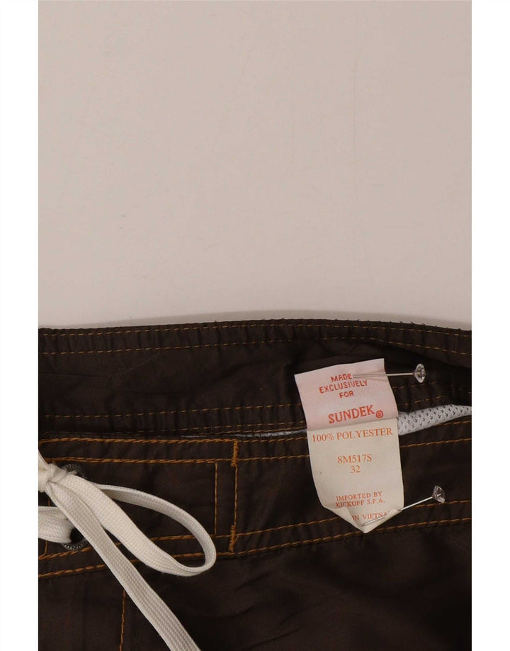 Shorts de natação masculino Sundek poliéster marrom médio