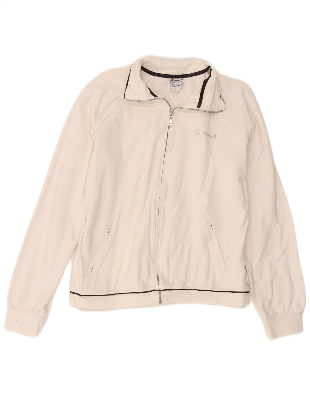 Jaqueta feminina Champion UK 18 XL algodão branco