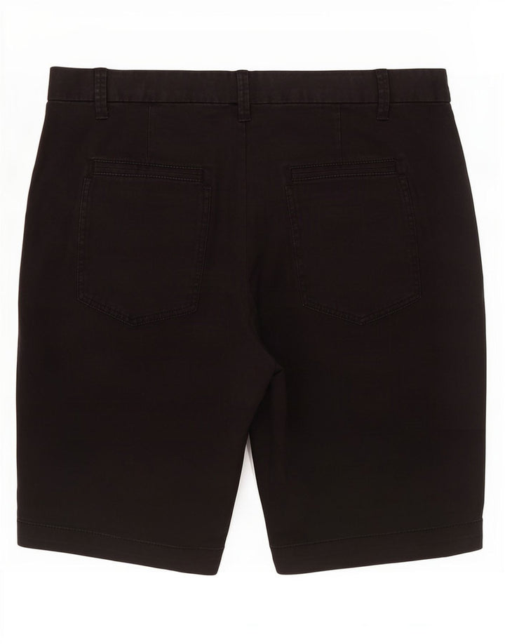 Bermuda feminina Gap US 8 médio W34 algodão preto