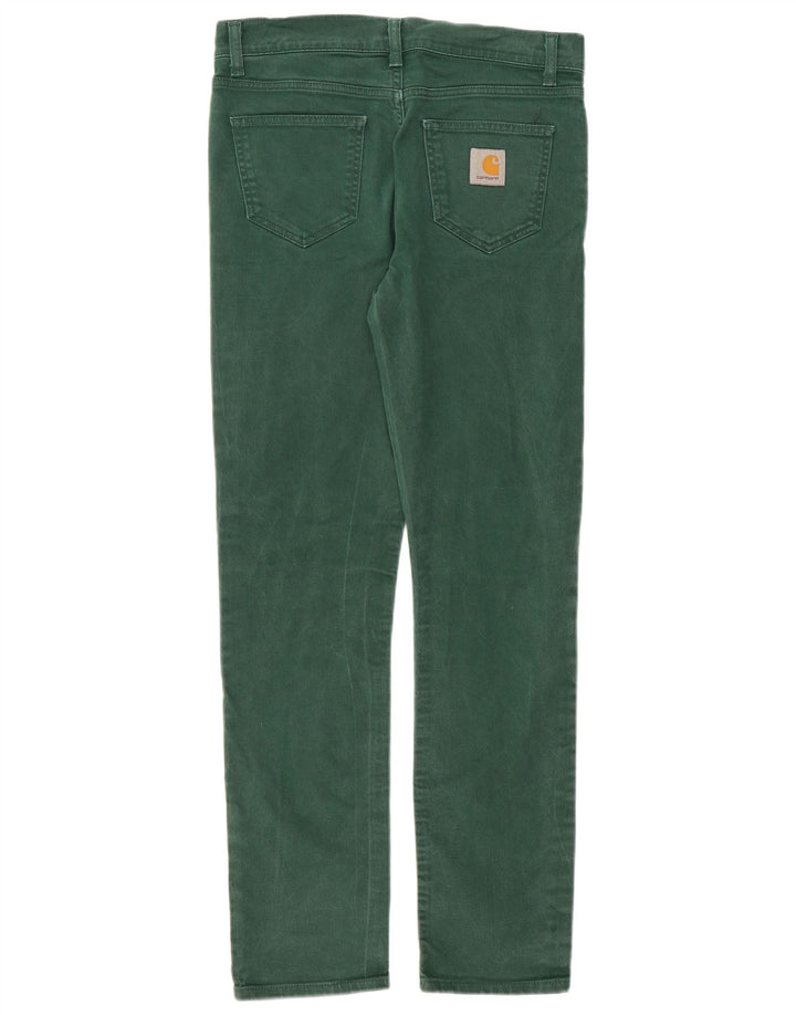 Carhartt Mens Slim Jeans W30 L32 Algodão Verde