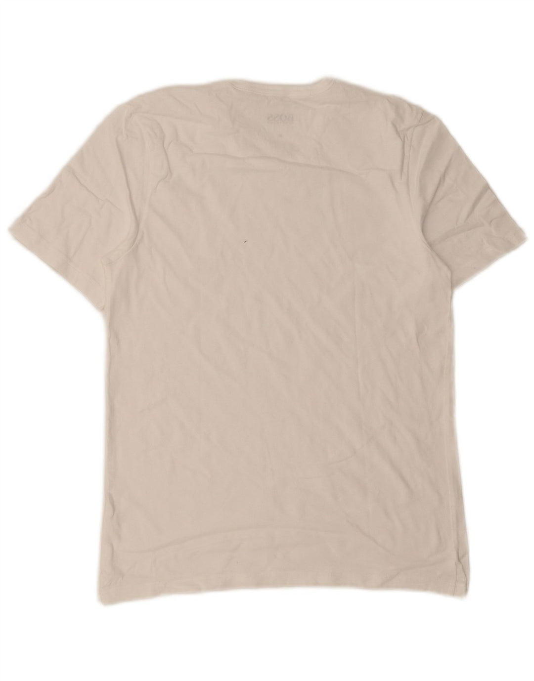Camiseta masculina Hugo Boss Top Médio Branco