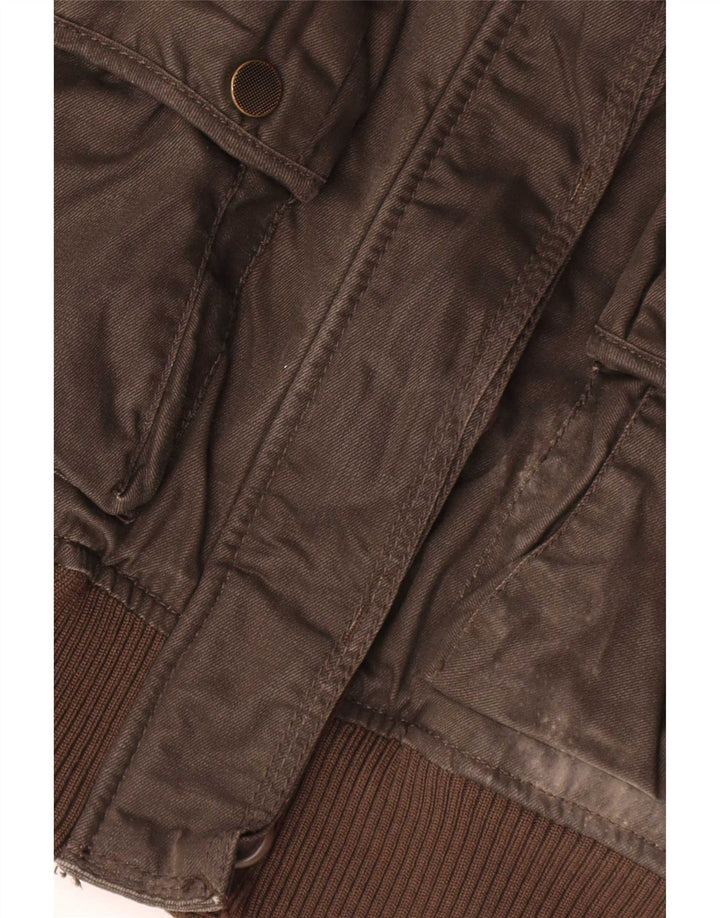 Jaqueta bomber feminina Superdry UK 14 marrom médio