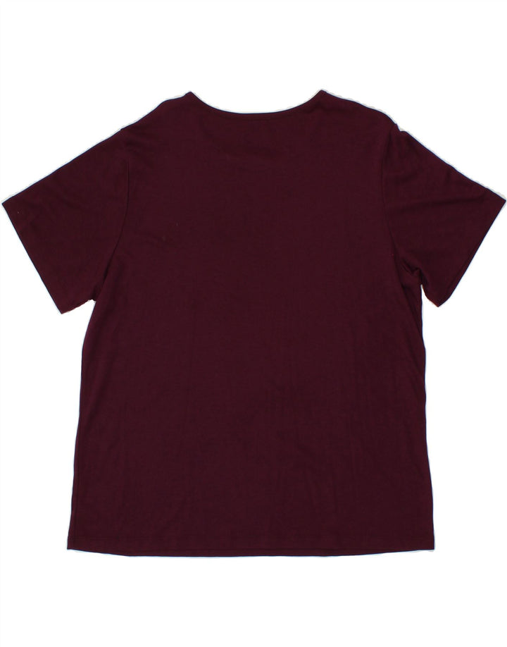 L.L.BEAN Womens T-Shirt Top UK 18 XL Purple Cotton Vintage L.L.Bean and Second-Hand L.L.Bean from Messina Hembry 