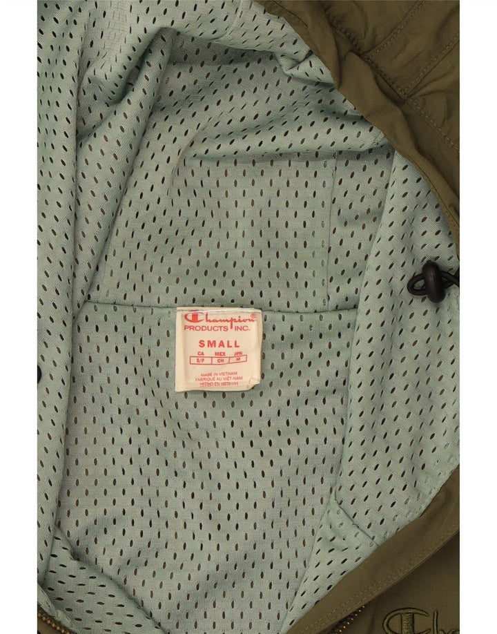 Jaqueta de chuva feminina com capuz grande Champion UK 10 pequena cáqui