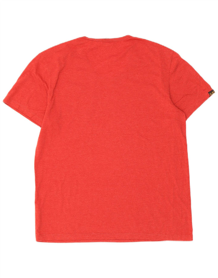 Camiseta masculina G-Star Top médio algodão vermelho