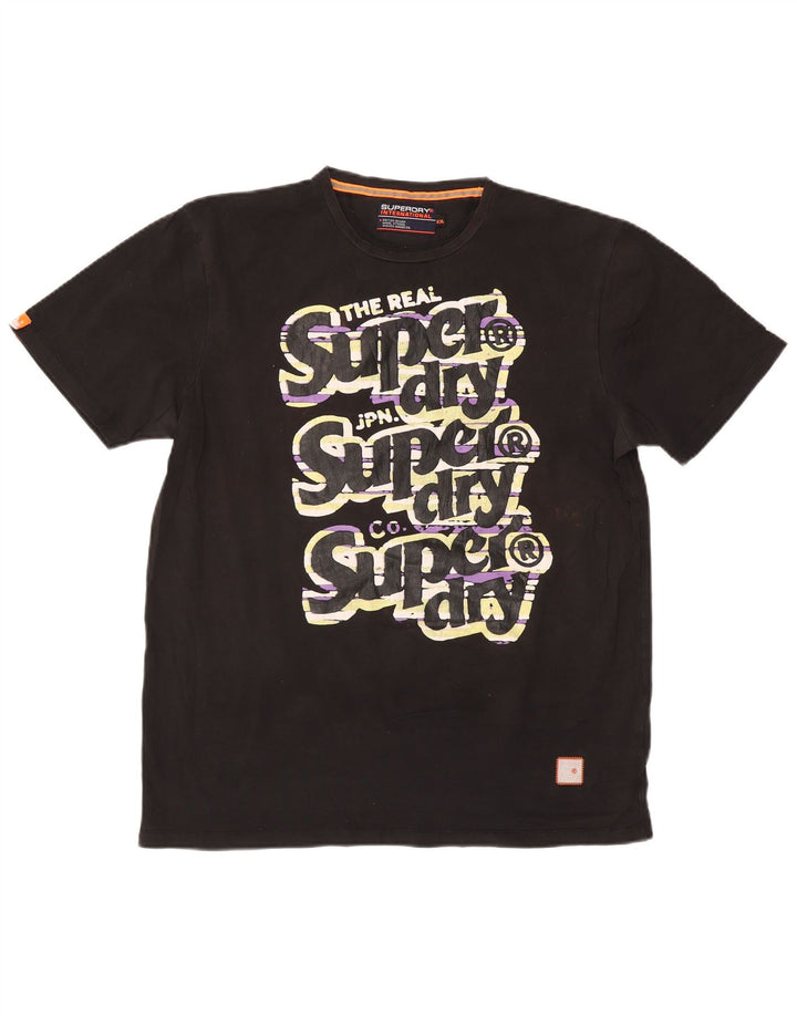 Camiseta gráfica masculina SUPERDRY Top 2XL preta