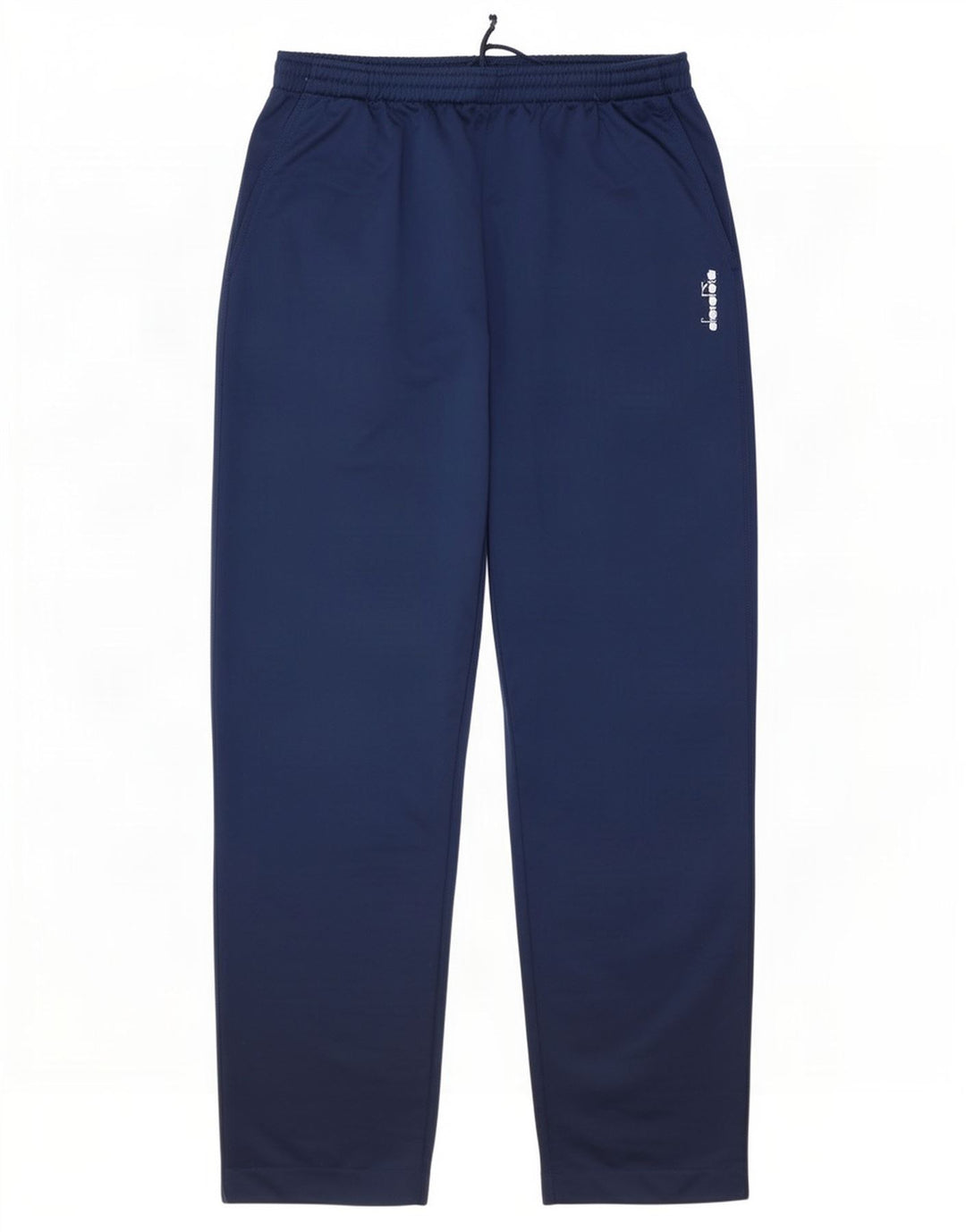Calça de treino masculina Diadora grande poliéster azul marinho