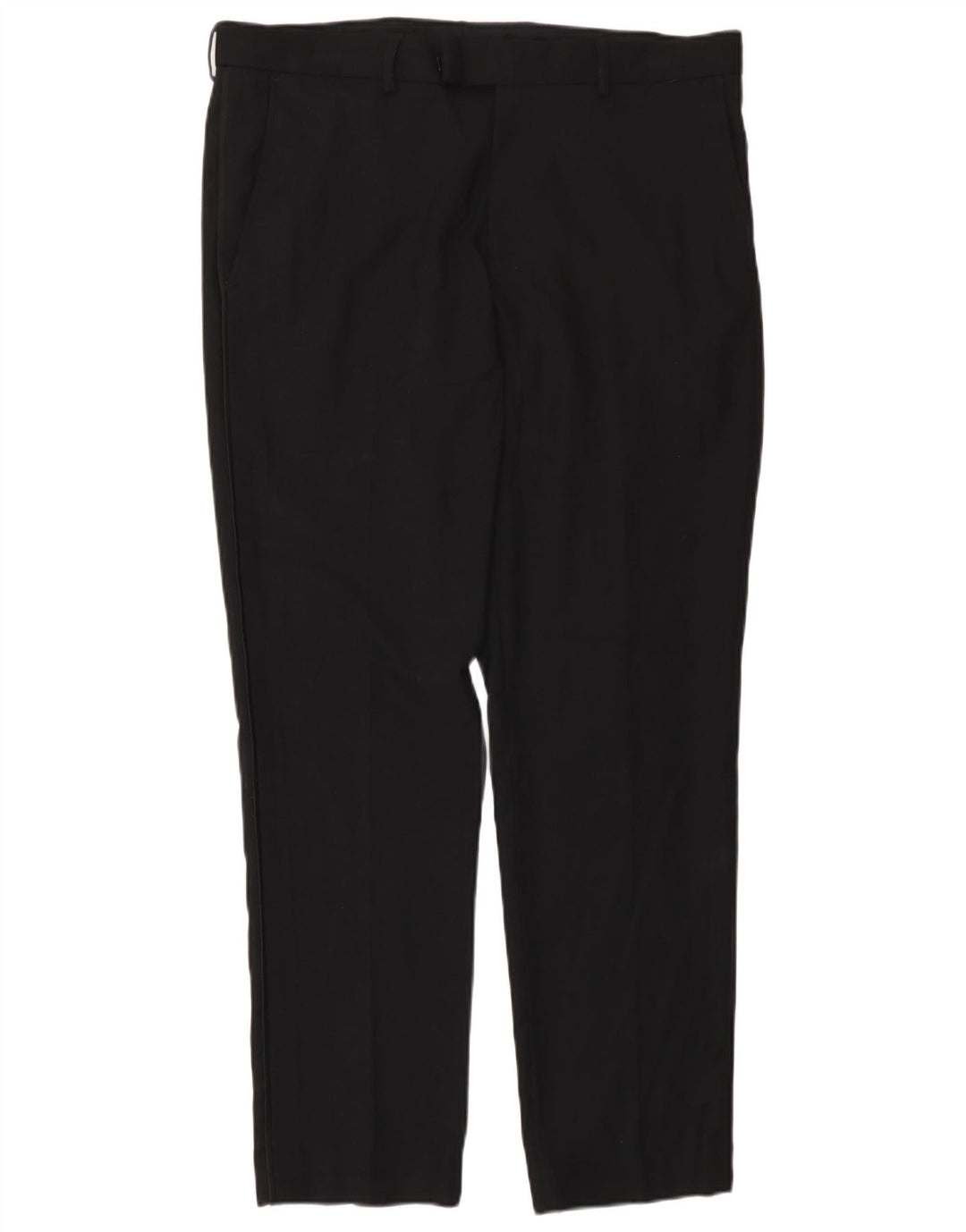 Calça masculina Marks & Spencer Slim Suit W34 L29 poliéster preto
