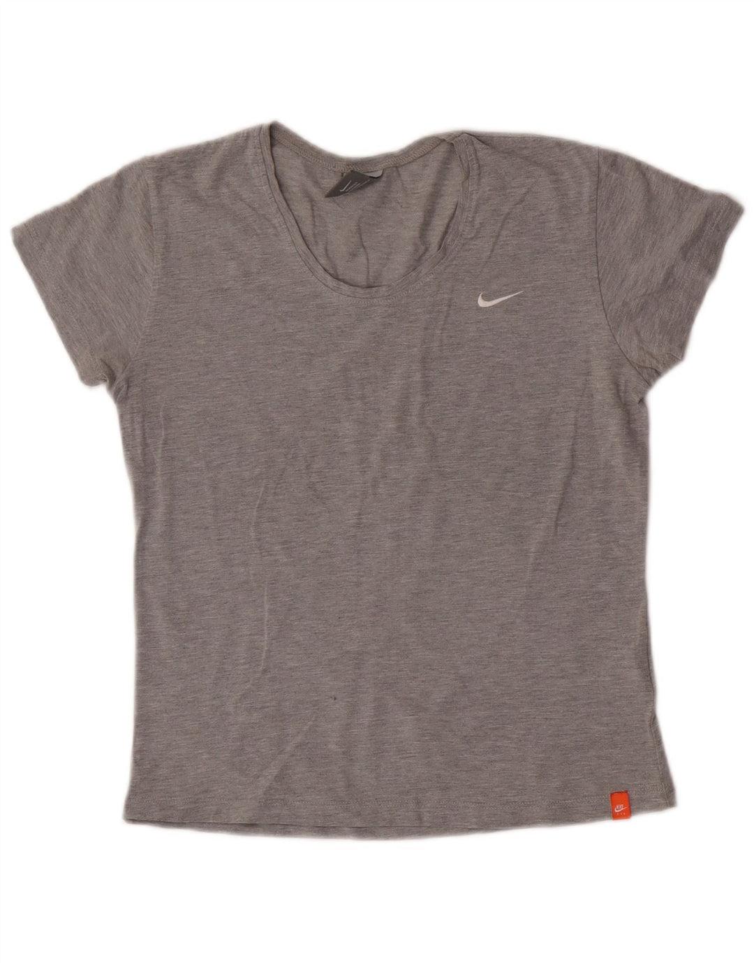 Camiseta feminina Nike UK 10/12 algodão cinza médio