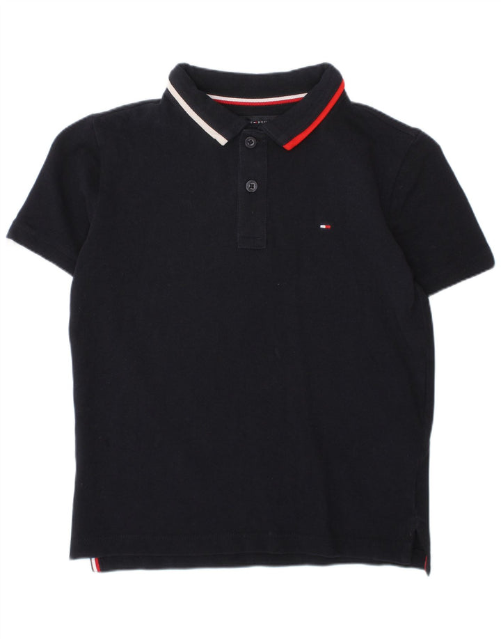 Polo TOMMY HILFIGER Menino 7-8 Anos Azul Marinho Algodão