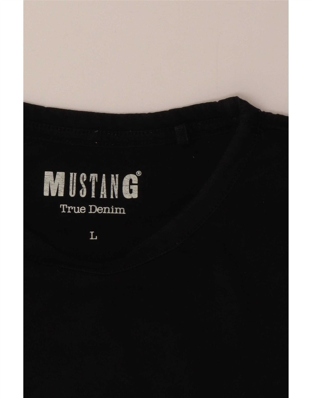 Camiseta masculina Mustang Top grande preto