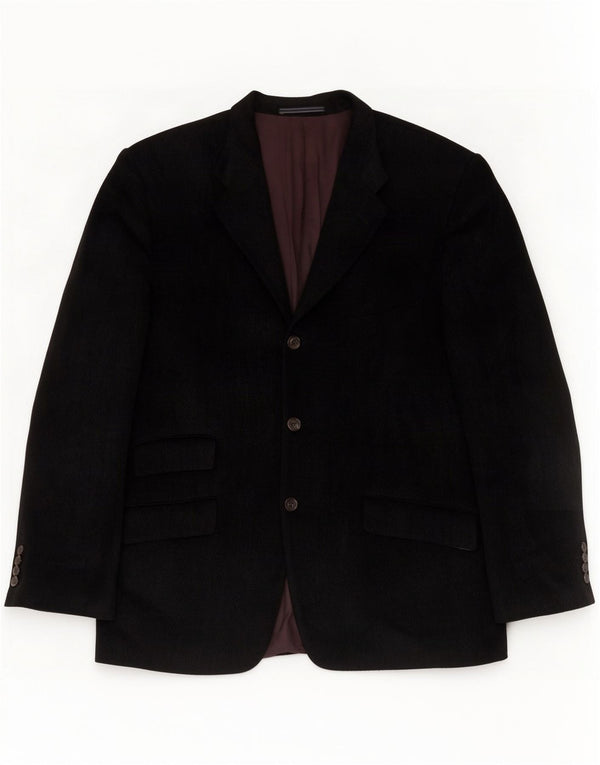 Trussardi Jaqueta Blazer masculina de 3 botões IT 54 2XL Lã Virgem Cinza