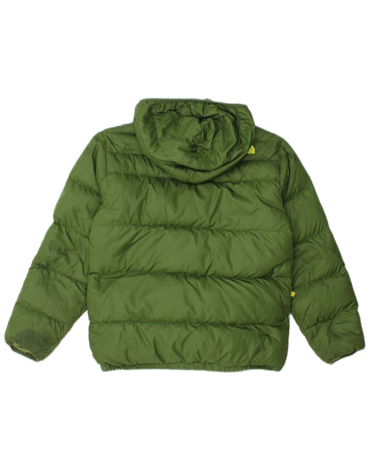 Casaco reversível com capuz The North Face Boys 10-11 anos verde médio