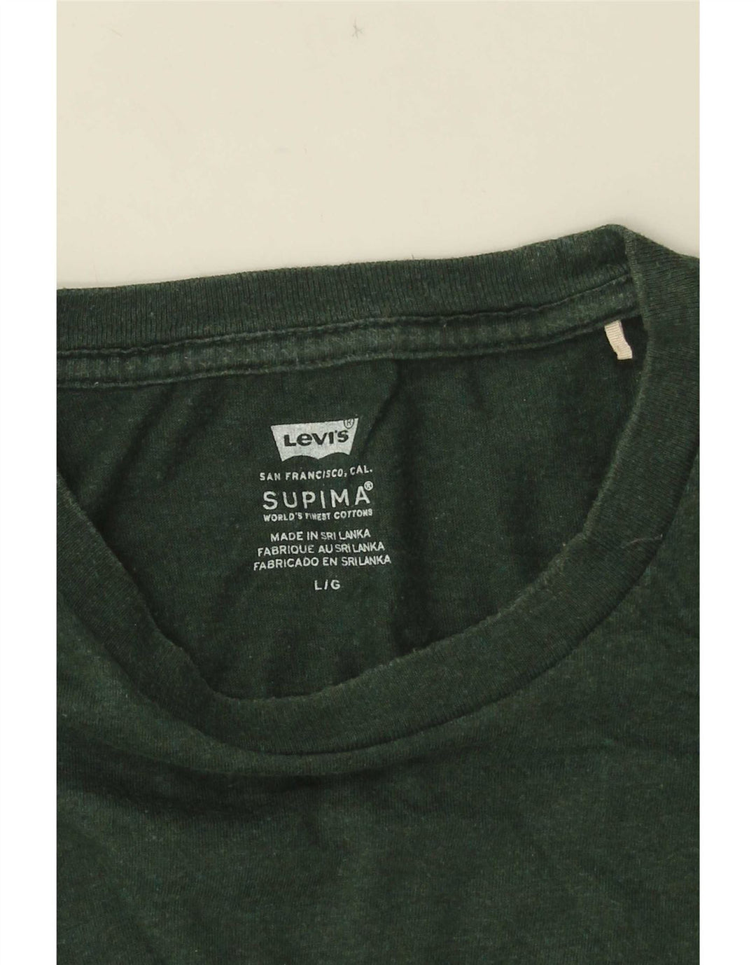 Camiseta masculina Levi's grande verde