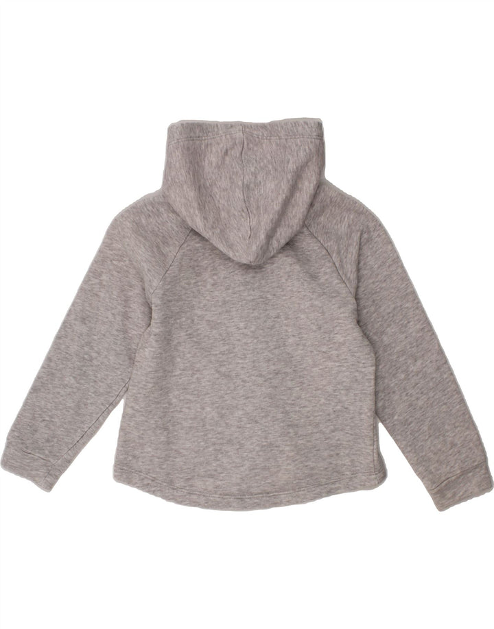 PUMA Girls Graphic Zip Hoodie Sweater 3-4 Years Grey Cotton Vintage Puma and Second-Hand Puma from Messina Hembry 