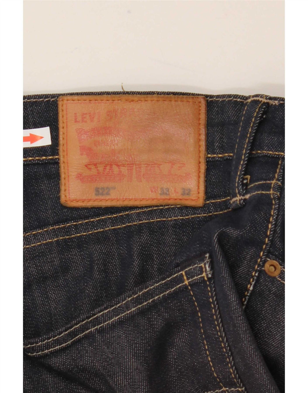 Levi's Masculino 522 Straight Jeans W32 L32 Azul Marinho Algodão