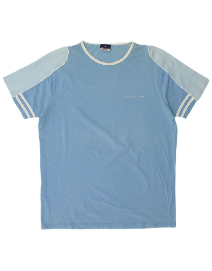 Camiseta masculina Trussardi grande azul